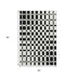 5' X 8' Black And Ivory Geometric Washable Area Rug With UV Protection