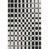 5' X 8' Black And Ivory Geometric Washable Area Rug With UV Protection