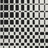 5' X 8' Black And Ivory Geometric Washable Area Rug With UV Protection