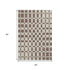 5' X 8' Brown And Ivory Geometric Washable Area Rug With UV Protection