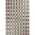 5' X 8' Brown And Ivory Geometric Washable Area Rug With UV Protection