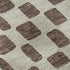 5' X 8' Brown And Ivory Geometric Washable Area Rug With UV Protection