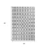 5' X 8' Gray And Ivory Geometric Washable Area Rug With UV Protection