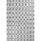 5' X 8' Gray And Ivory Geometric Washable Area Rug With UV Protection