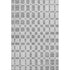 5' X 8' Gray And Ivory Geometric Washable Area Rug With UV Protection