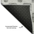 5' X 8' Gray And Ivory Geometric Washable Area Rug With UV Protection