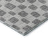 5' X 8' Gray And Ivory Geometric Washable Area Rug With UV Protection