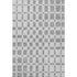 5' X 8' Gray And Ivory Geometric Washable Area Rug With UV Protection