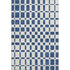 8' X 10' Navy Blue And Ivory Geometric Washable Area Rug With UV Protection