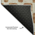 5' X 8' Terra Cotta And Beige Geometric Washable Area Rug With UV Protection
