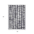 5' X 8' Black And Silver Striped Washable Area Rug With UV Protection