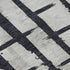 5' X 8' Black And Silver Striped Washable Area Rug With UV Protection