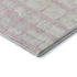8' X 10' Pink And Beige Striped Washable Area Rug With UV Protection