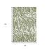8' X 10' Green And Ivory Animal Print Washable Area Rug With UV Protection