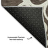 8' X 10' Chocolate And Ivory Floral Medallion Washable Area Rug With UV Protection