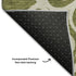 5' X 8' Olive Green Ivory And Beige Floral Medallion Washable Area Rug With UV Protection