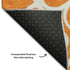 8' X 10' Orange Ivory And Gray Floral Medallion Washable Area Rug With UV Protection