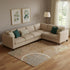 8' X 10' Terra Cotta Gray And Gold Floral Medallion Washable Area Rug With UV Protection