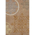8' X 10' Terra Cotta Gray And Gold Floral Medallion Washable Area Rug With UV Protection