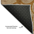 8' X 10' Terra Cotta Gray And Gold Floral Medallion Washable Area Rug With UV Protection