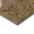 8' X 10' Terra Cotta Gray And Gold Floral Medallion Washable Area Rug With UV Protection