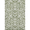 5' X 8' Fern Green And Beige Floral Washable Area Rug With UV Protection