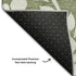 8' X 10' Fern Green And Beige Floral Washable Area Rug With UV Protection