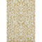 5' X 8' Gold And Ivory Floral Washable Area Rug With UV Protection