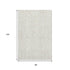8' X 10' Ivory And Beige Floral Washable Area Rug With UV Protection