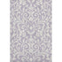 5' X 8' Lavender And Ivory Floral Washable Area Rug With UV Protection