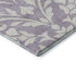 8' Lavender And Ivory Floral Washable Round Rug With UV Protection