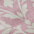 8' Pink And Ivory Floral Washable Round Rug With UV Protection