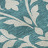 5' X 8' Teal And Ivory Floral Washable Area Rug With UV Protection