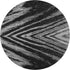 8' Black And Gray Abstract Washable Round Rug With UV Protection