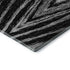 8' Black And Gray Abstract Washable Round Rug With UV Protection