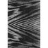 9' X 12' Black And Gray Abstract Washable Area Rug With UV Protection