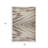 8' X 10' Brown And Beige Abstract Washable Area Rug With UV Protection