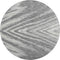 8' Gray And Ivory Abstract Washable Round Rug With UV Protection