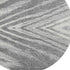 8' Gray And Ivory Abstract Washable Round Rug With UV Protection