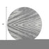 8' Gray And Ivory Abstract Washable Round Rug With UV Protection