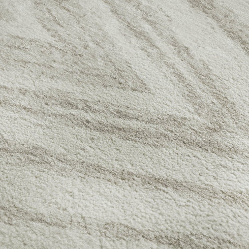 5' X 8' Ivory And Beige Abstract Washable Area Rug With UV Protection