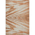 8' X 10' Rust And Beige Abstract Washable Area Rug With UV Protection
