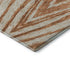8' X 10' Rust And Beige Abstract Washable Area Rug With UV Protection