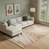 8' X 10' Rust And Beige Abstract Washable Area Rug With UV Protection