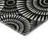 5' X 8' Black And Ivory Geometric Washable Area Rug With UV Protection