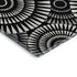 5' X 8' Black And Ivory Geometric Washable Area Rug With UV Protection