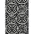 8' X 10' Black And Ivory Geometric Washable Area Rug With UV Protection