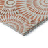 9' X 12' Coral And Ivory Geometric Washable Area Rug With UV Protection