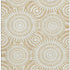 5' X 8' Gold And Ivory Geometric Washable Area Rug With UV Protection