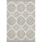 5' X 8' Ivory And Beige Medallion Washable Area Rug With UV Protection
